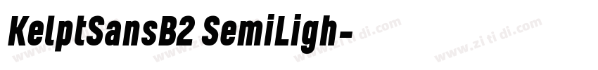 KelptSansB2 SemiLigh字体转换